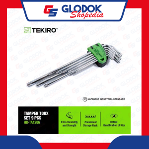 Tekiro Set Kunci L Torx Dengan Lubang 9 Pcs