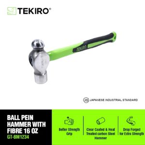 Tekiro Ball Pein Hammer With Fibre 16 Oz